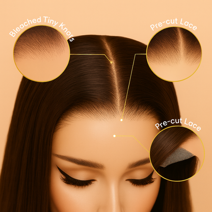 Crowned Frontal Glueless Wig