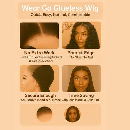 Crowned Frontal Glueless Wig